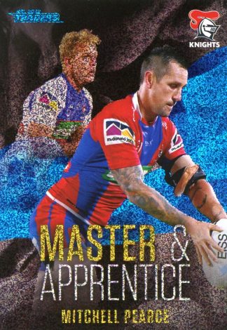 2022 NRL Traders Master & Apprentice Blue - MAB15 Mitchell Pearce Newcastle Knights