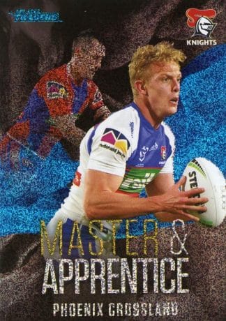 2022 NRL Traders Master & Apprentice Blue - MAB16 Phoenix Crossland Newcastle Knights