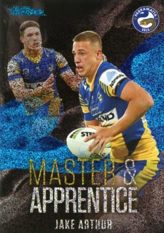 2022 NRL Traders Master & Apprentice Blue - MAB20 Jake Arthur Parramatta Eels