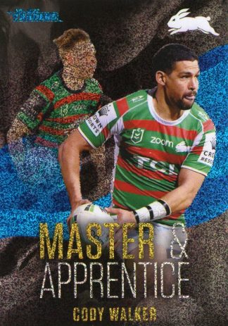 2022 NRL Traders Master & Apprentice Blue - MAB23 Cody Walker South Sydney Rabbitohs