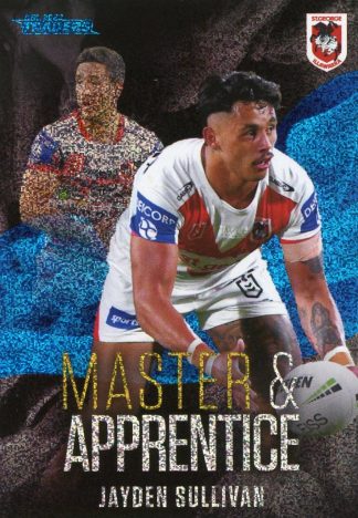 2022 NRL Traders Master & Apprentice Blue - MAB26 Jayden Sullivan St George Dragons