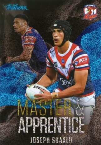 2022 NRL Traders Master & Apprentice Blue - MAB28 Joseph Suaalii Sydney Roosters