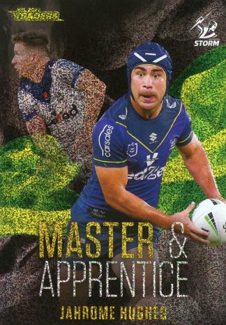 2022 NRL Traders Master & Apprentice Green - MAG13 Jahrome Hughes Melbourne Storm