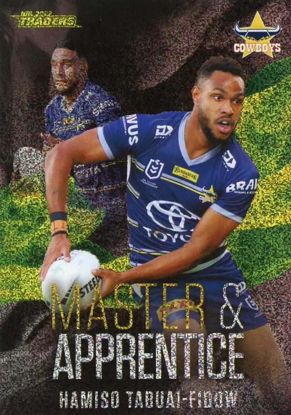 2022 NRL Traders Master & Apprentice Green - MAG18 Hamiso Tabuai-Fidow North QLD Cowboys