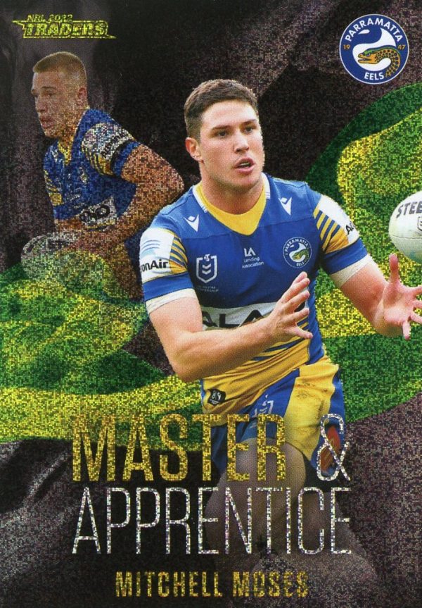 2022 NRL Traders Master & Apprentice Green - MAG19 Mitchell Moses Parramatta Eels