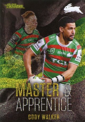 2022 NRL Traders Master & Apprentice Green - MAG23 Cody Walker South Sydney Rabbitohs