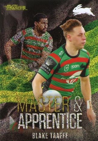2022 NRL Traders Master & Apprentice Green - MAG24 Blake Taaffe South Sydney Rabbitohs
