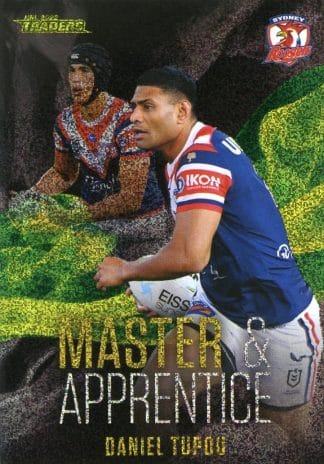 2022 NRL Traders Master & Apprentice Green - MAG27 Daniel Tupou Sydney Roosters