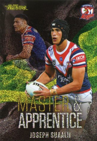 2022 NRL Traders Master & Apprentice Green - MAG28 Joseph Suaalii Sydney Roosters
