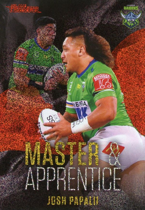 2022 NRL Traders Master & Apprentice Red - MAR03 Josh Papalii Canberra Raiders
