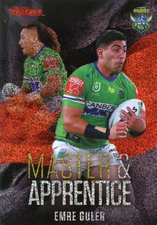 2022 NRL Traders Master & Apprentice Red - MAR04 Emre Guler Canberra Raiders