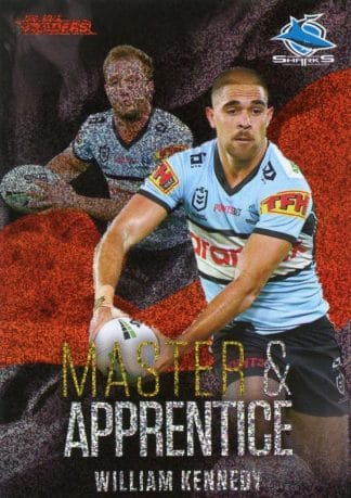 2022 NRL Traders Master & Apprentice Red - MAR08 William Kennedy Cronulla Sharks
