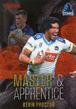 2022 NRL Traders Master & Apprentice Red - MAR09 Kevin Proctor Gold Coast Titans