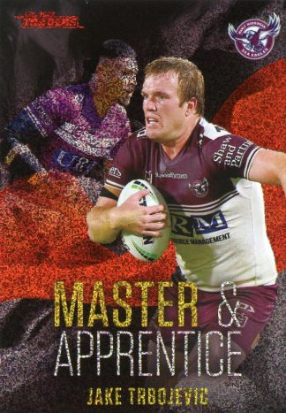 2022 NRL Traders Master & Apprentice Red - MAR11 Jake Trbojevic Manly Sea Eagles