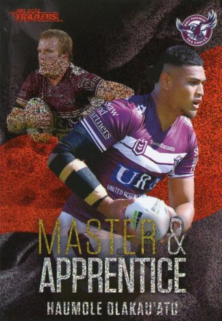 2022 NRL Traders Master & Apprentice Red - MAR12 Haumole Olakau'atu Manly Sea Eagles