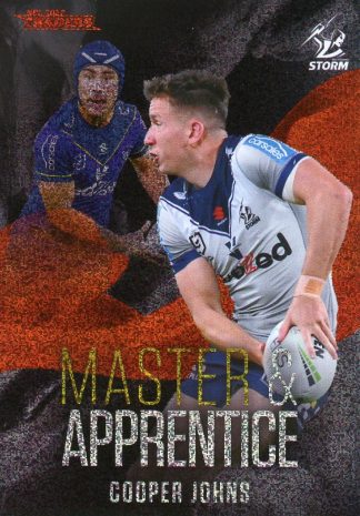 2022 NRL Traders Master & Apprentice Red - MAR14 Cooper Johns Melbourne Storm