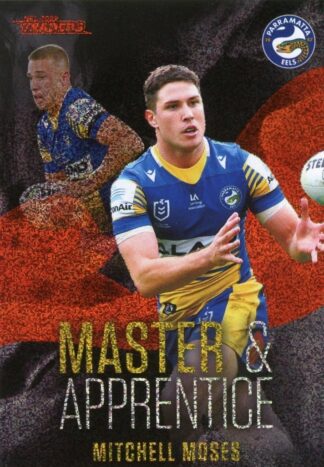 2022 NRL Traders Master & Apprentice Red - MAR19 Mitchell Moses Parramatta Eels