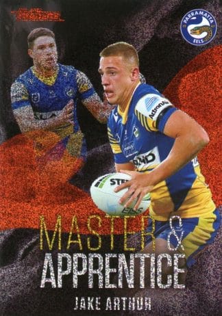 2022 NRL Traders Master & Apprentice Red - MAR20 Jake Arthur Parramatta Eels