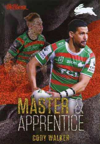 2022 NRL Traders Master & Apprentice Red - MAR23 Cody Walker South Sydney Rabbitohs