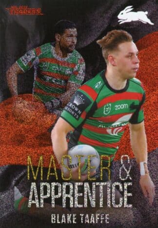2022 NRL Traders Master & Apprentice Red - MAR24 Blake Taaffe South Sydney Rabbitohs
