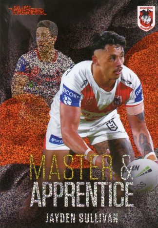 2022 NRL Traders Master & Apprentice Red - MAR26 Jayden Sullivan St George Dragons