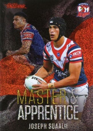 2022 NRL Traders Master & Apprentice Red - MAR28 Joseph Suaali'i Sydney Roosters