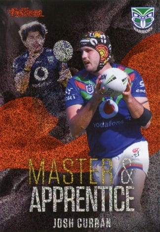 2022 NRL Traders Master & Apprentice Red - MAR30 Josh Curran Warriors
