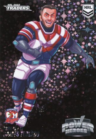 2022 NRL Traders Power Hero Black - PHBK16 James Tedesco Sydney Roosters