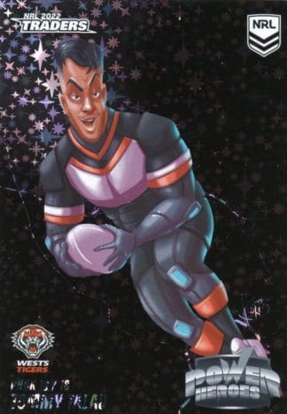 2022 NRL Traders Power Hero Black - PHBK18 Tommy Talau Wests Tigers