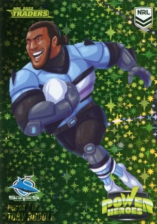 2022 NRL Traders Power Hero Green - PHG04 Toby Rudolf Cronulla Sharks