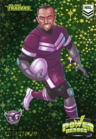 2022 NRL Traders Power Hero Green - PHG07 Kieran Foran Manly Sea Eagles