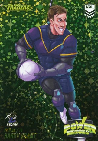 2022 NRL Traders Power Hero Green - PHG08 Harry Grant Melbourne Storm
