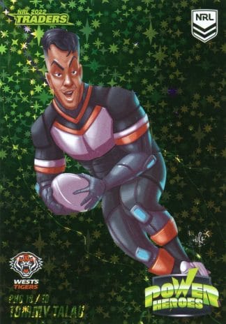2022 NRL Traders Power Hero Green - PHG18 Tommy Talau Wests Tigers