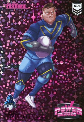 2022 NRL Traders Power Hero Pink - PHP06 Alexander Brimson Gold Coast Titans