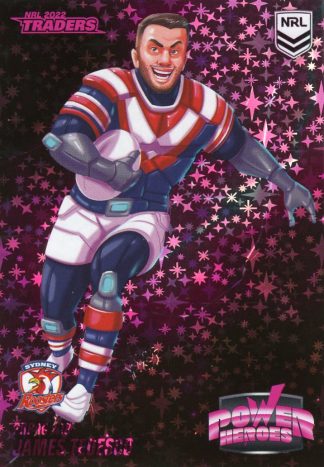 2022 NRL Traders Power Hero Pink - PHP16 James Tedesco Sydney Roosters