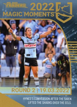 2022 NRL Traders Magic Moment - GPP04 Nicholas Hynes Cronulla Sharks