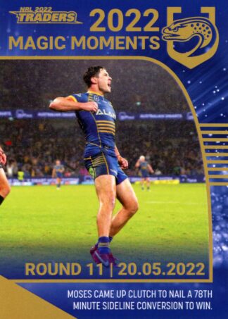 2022 NRL Traders Magic Moment - GPP10 Mitchell Moses Parramatta Eels
