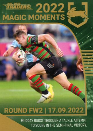 2022 NRL Traders Magic Moment - GPP12 Cameron Murray South Sydney Rabbitohs