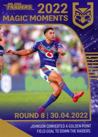 2022 NRL Traders Magic Moment - GPP15 Shaun Johnson Warriors