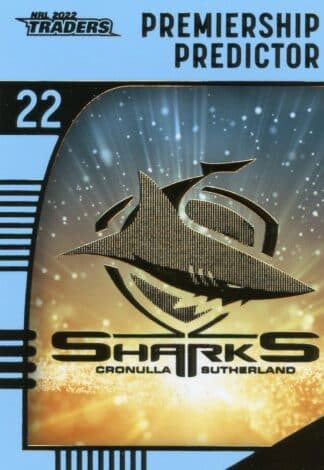 2022 NRL Traders Premiership Predictor - PP04 Cronulla Sharks