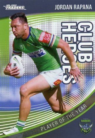 2022 NRL Traders Club Heroes - CH03 Jordan Rapana Canberra Raiders