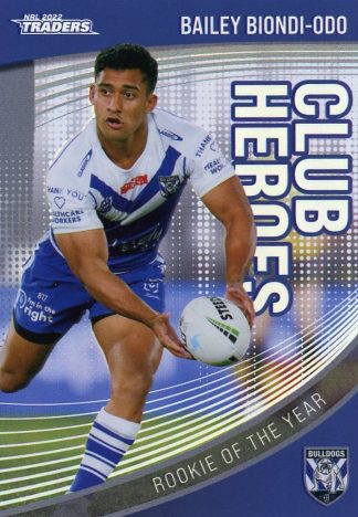 2022 NRL Traders Club Heroes - CH06 Bailey Biondi-Odo Canterbury Bulldogs