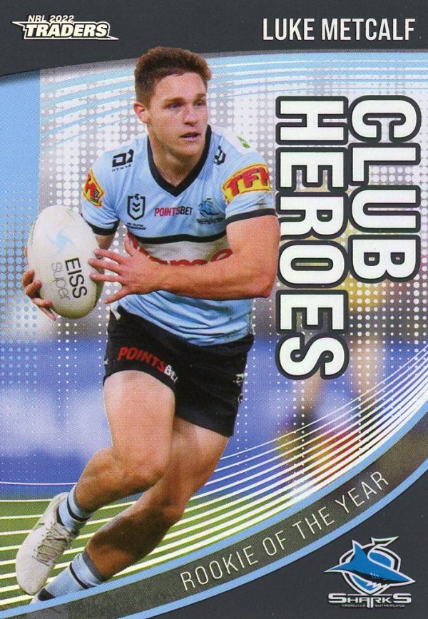 2022 NRL Traders Club Heroes - CH08 Luke Metcalf Cronulla Sharks