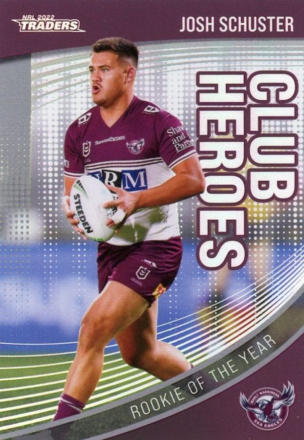 2022 NRL Traders Club Heroes - CH12 Josh Schuster Manly Sea Eagles