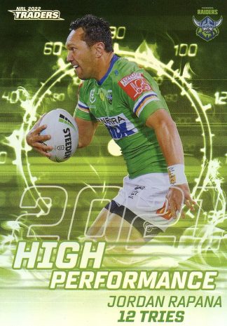 2022 NRL Traders High Performance - HP04 Jordan Rapana Canberra Raiders