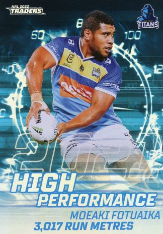 2022 NRL Traders High Performance - HP14 Moeaki Fotuaika Gold Coast Titans