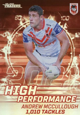 2022 NRL Traders High Performance - HP39 Andrew McCullough St George Dragons