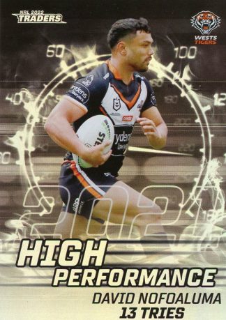 2022 NRL Traders High Performance - HP46 David Nofoaluma Wests Tigers
