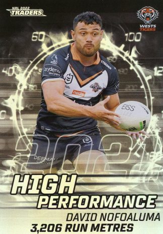 2022 NRL Traders High Performance - HP47 David Nofoaluma Wests Tigers