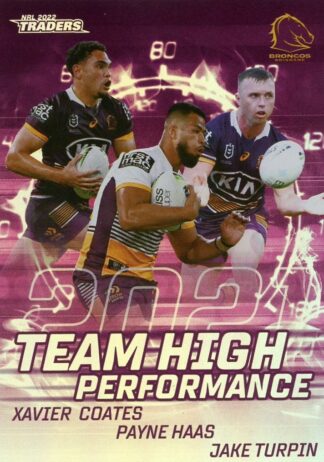 2022 NRL Traders High Performance Team - HPT01 Brisbane Broncos